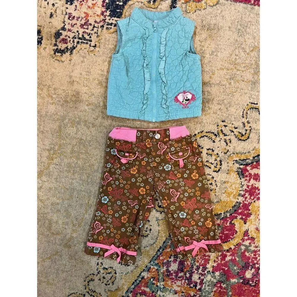 Disney Minnie Mouse Vest Outfit (12M)
